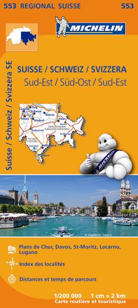 CARTE REGIONALE SUISSE / SCHWEIZ / SVIZZERA SUD-EST / SUD-OST / SUD-EST